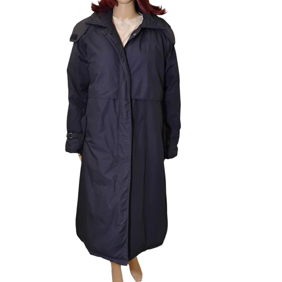 Gander Mountain Jackets & Blazers - Gander Mountain Women's Dark Blue Down And Flannel Trench Coat Size Medium